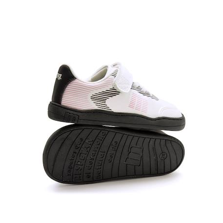 Sneakers filles synthétique lacets barefoot Blanc-noir 6 - vertbaudet enfant 