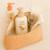 Trousse de toilette en coton bio Blanc+Fraise+Honey+Rose+Vichy 27 - vertbaudet enfant 