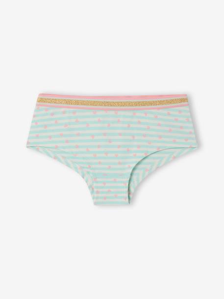 Lot de 5 shorties fille Lot bleu et rose 5 - vertbaudet enfant 
