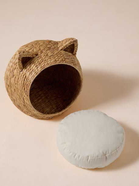 Panier pour chat en jacinthe d'eau beige 3 - vertbaudet enfant 