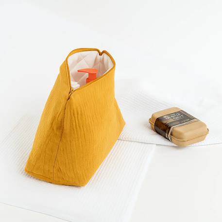Trousse de toilette en coton bio Blanc+Fraise+Honey+Rose+Vichy 15 - vertbaudet enfant 