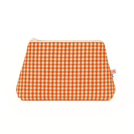 Trousse de toilette en coton bio Blanc+Fraise+Honey+Rose+Vichy 25 - vertbaudet enfant 