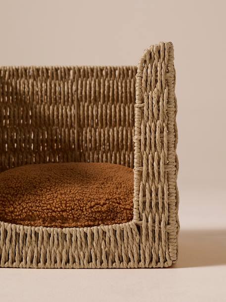 Panier cube pour chat en corde de papier beige 4 - vertbaudet enfant 