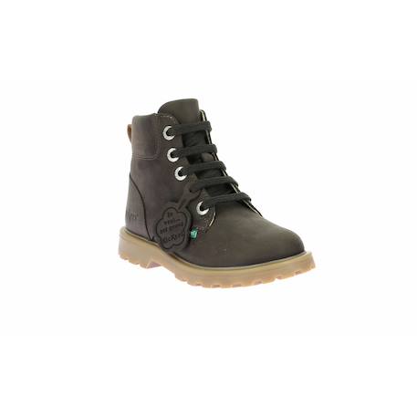 Bottillons enfant kick bluck Marron fonce+Noir 1 - vertbaudet enfant 