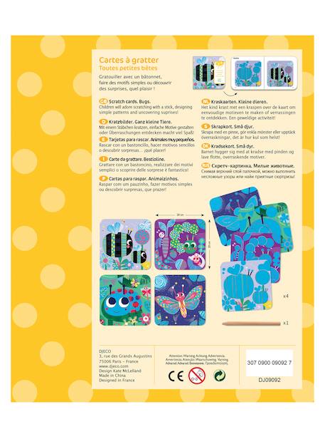 Cartes à gratter «Toutes petites bêtes» multicolore+rouge 2 - vertbaudet enfant 