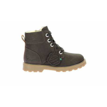 Bottillons enfant kick bluck Marron fonce+Noir 2 - vertbaudet enfant 