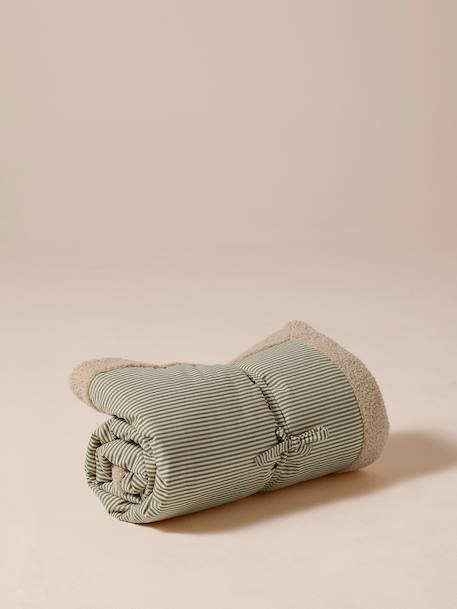 Tapis / plaid nomade pour chien marron imprimé+rayé vert 9 - vertbaudet enfant 