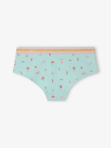 Lot de 5 shorties fille Lot bleu et rose 7 - vertbaudet enfant 