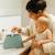 Trousse de toilette en coton bio Blanc+Fraise+Honey+Rose+Vert+Vichy 28 - vertbaudet enfant 