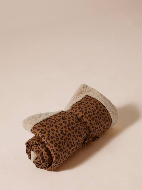 Tapis / plaid nomade pour chien marron imprimé+rayé vert 4 - vertbaudet enfant 