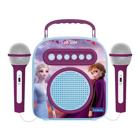 Enceinte bluetooth frozen avec micros Violet 1 - vertbaudet enfant 