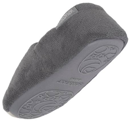 Chaussons mocassins micro éponge, semelle gomme ultra souple Gris 5 - vertbaudet enfant 