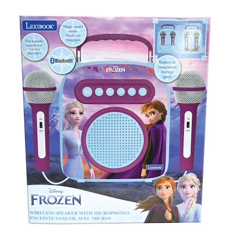 Enceinte bluetooth frozen avec micros Violet 5 - vertbaudet enfant 