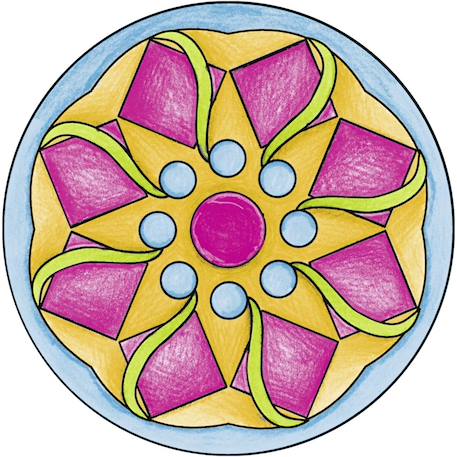 Set de dessin Mini Mandala Multicolore 4 - vertbaudet enfant 