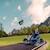 Kart à pédales Reppy roadster Noir et bleu 4 - vertbaudet enfant 