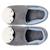 Chaussons mocassins micro éponge, semelle gomme ultra souple Gris 2 - vertbaudet enfant 