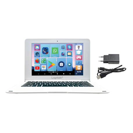 Laptab 10 : ordinateur android tactile 10' avec contenu éducatif et contrôle parental Blanc 1 - vertbaudet enfant 