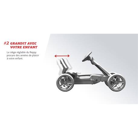 Kart à pédales Reppy rebel Multicolore 5 - vertbaudet enfant 