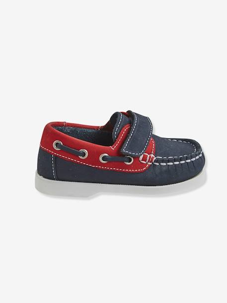 Chaussures bébé bateau en cuir MARINE 2 - vertbaudet enfant 