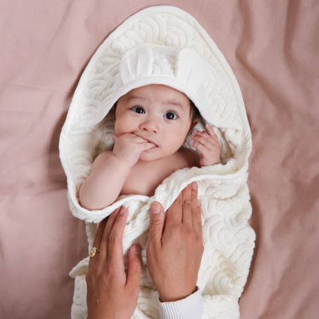 Cape de bain Écru 4 - vertbaudet enfant 