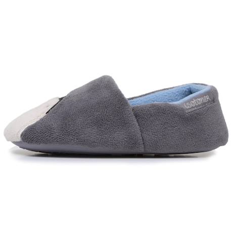 Chaussons mocassins micro éponge, semelle gomme ultra souple Gris 3 - vertbaudet enfant 