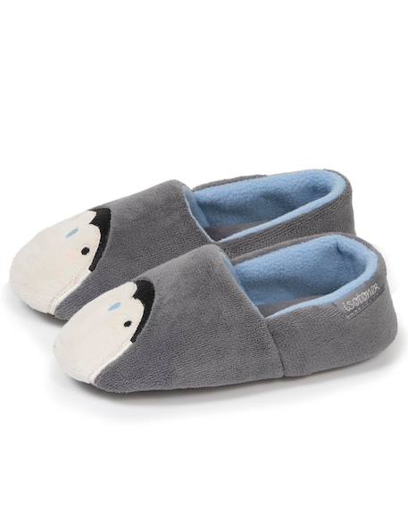 Chaussons mocassins micro éponge, semelle gomme ultra souple Gris 6 - vertbaudet enfant 
