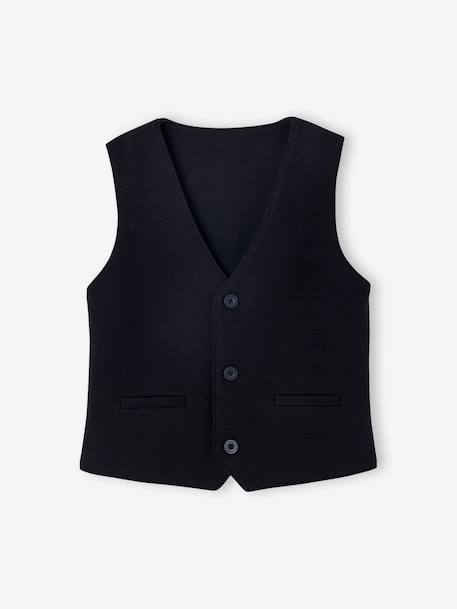 Ensemble garçon chemise et gilet noël noir 3 - vertbaudet enfant 