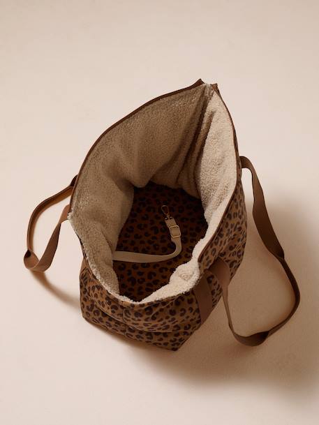 Sac de transport pour chat et chien marron imprimé 5 - vertbaudet enfant 