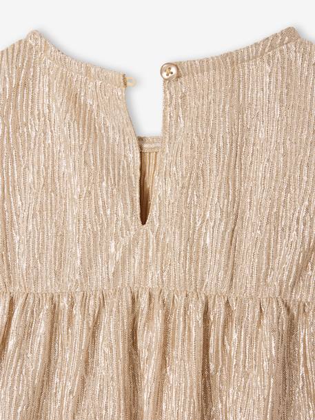 Blouse fille noël en lamé or 3 - vertbaudet enfant 