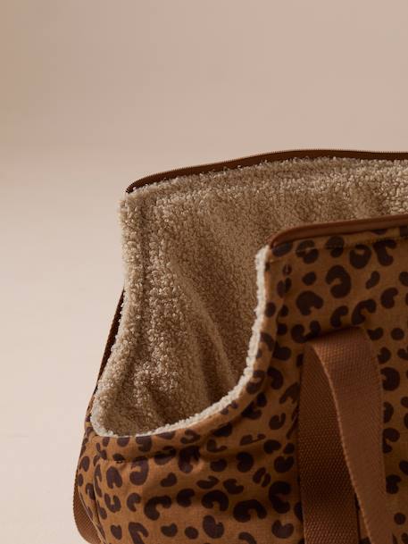 Sac de transport pour chat et chien marron imprimé 6 - vertbaudet enfant 