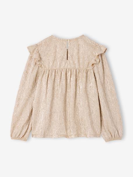 Blouse fille noël en lamé or 2 - vertbaudet enfant 