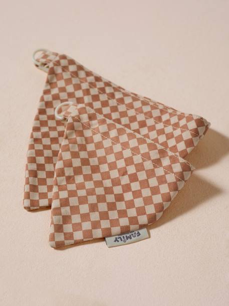 Collier bandana à damier pour chien carreaux marron 4 - vertbaudet enfant 