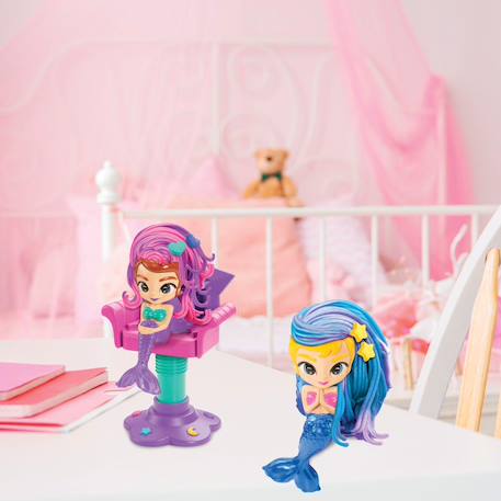 Salon de coiffure pour sirènes en pâte à modeler douce et malléable Multicolore 6 - vertbaudet enfant 