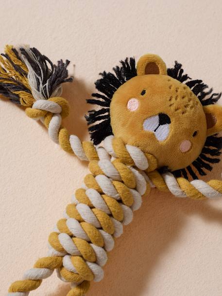 Jouet à mordiller en corde pour chien jaune 4 - vertbaudet enfant 