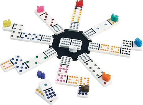 Boîte de dominos train mexicain MULTICOLORE 2 - vertbaudet enfant 