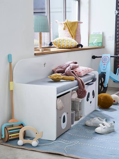 Banquette SIRIUS blanc/gris 1 - vertbaudet enfant 