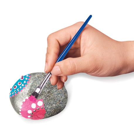 Kit de création artistique sur pierres avec effet métallique Multicolore 5 - vertbaudet enfant 