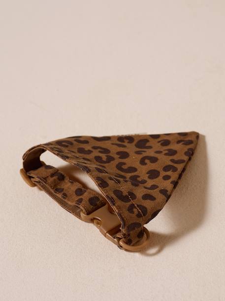 Collier bandana pour chien marron imprimé 2 - vertbaudet enfant 