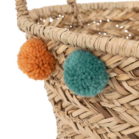 Panier enfant pompons - livi Beige 3 - vertbaudet enfant 