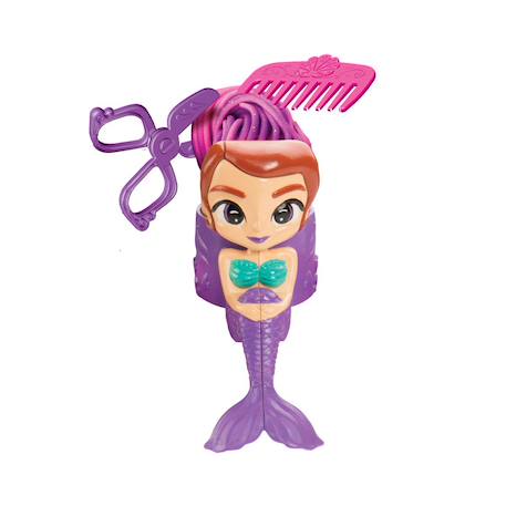 Salon de coiffure pour sirènes en pâte à modeler douce et malléable Multicolore 3 - vertbaudet enfant 