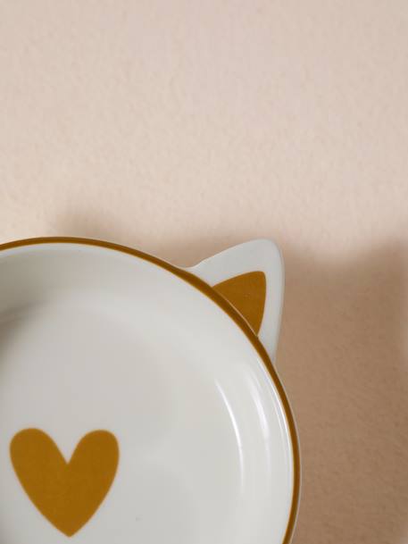Lot de 2 gamelles pour chat en céramique blanc imprimé+écru 5 - vertbaudet enfant 