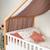 Ciel de lit cabane toile en gaze de coton jeanne 420 x 130 cm Beige+Blanc+Bleu+Camel+Écru+Gris clair+Marron+Rose+Terracotta+Vert de gris 23 - vertbaudet enfant 