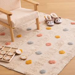 Linge de maison et décoration-Décoration-Tapis en coton tufté - arlequin