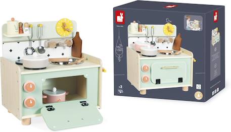 Petite cuisine en bois fsc kitchenette Vert 4 - vertbaudet enfant 
