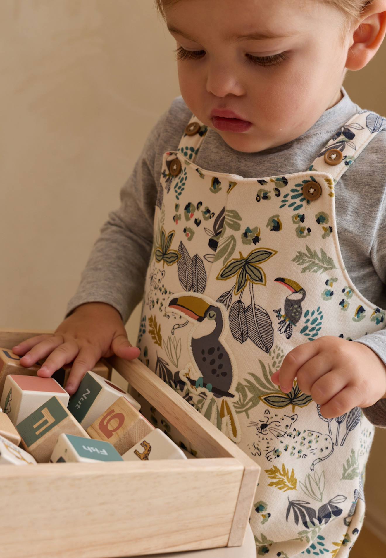 Salopette Bébé En Molleton Hygge Vertbaudet - Bretelles Ajustables, Poches, Pressions Entrejambe - 100% Coton, Confort Et Style - 4