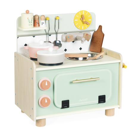 Petite cuisine en bois fsc kitchenette Vert 1 - vertbaudet enfant 