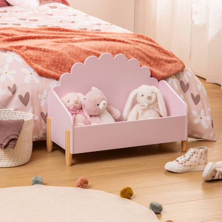 Coffre de rangement - douceur Beige+Blanc+Rose 12 - vertbaudet enfant 