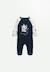 Pyjama bébé en velours cirque d'automne Bleu 1 - vertbaudet enfant 