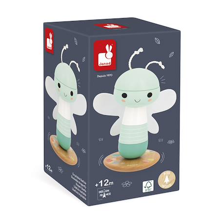 Empilable libellule en bois fsc - 5 pcs Vert 5 - vertbaudet enfant 