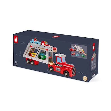 Camion porte-voitures Rouge 4 - vertbaudet enfant 